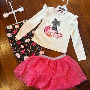 Cynthia Rowley White and Pink Halloween Cat Set